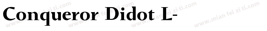 Conqueror Didot L字体转换
